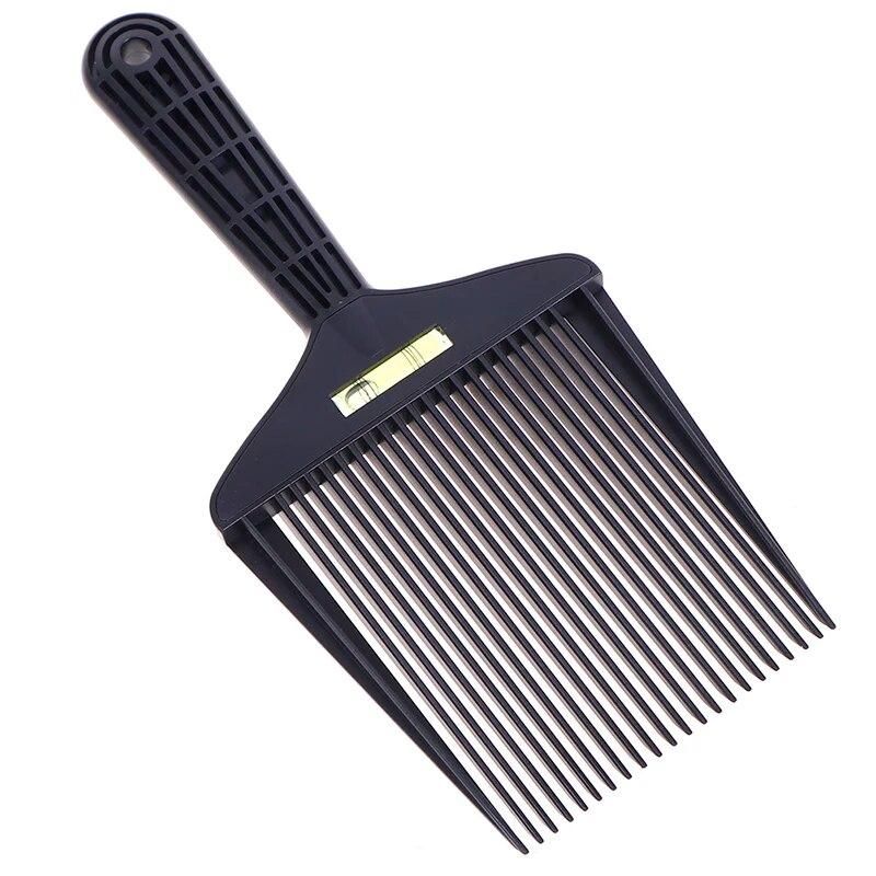 1pcs Bubble Clipper Comb Barber Styling Dyeing Comb Anti-slide Handle Plastic Flattop Comb Hair Trimming Accessories