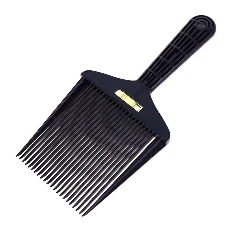 1pcs Bubble Clipper Comb Barber Styling Dyeing Comb Anti-slide Handle Plastic Flattop Comb Hair Trimming Accessories
