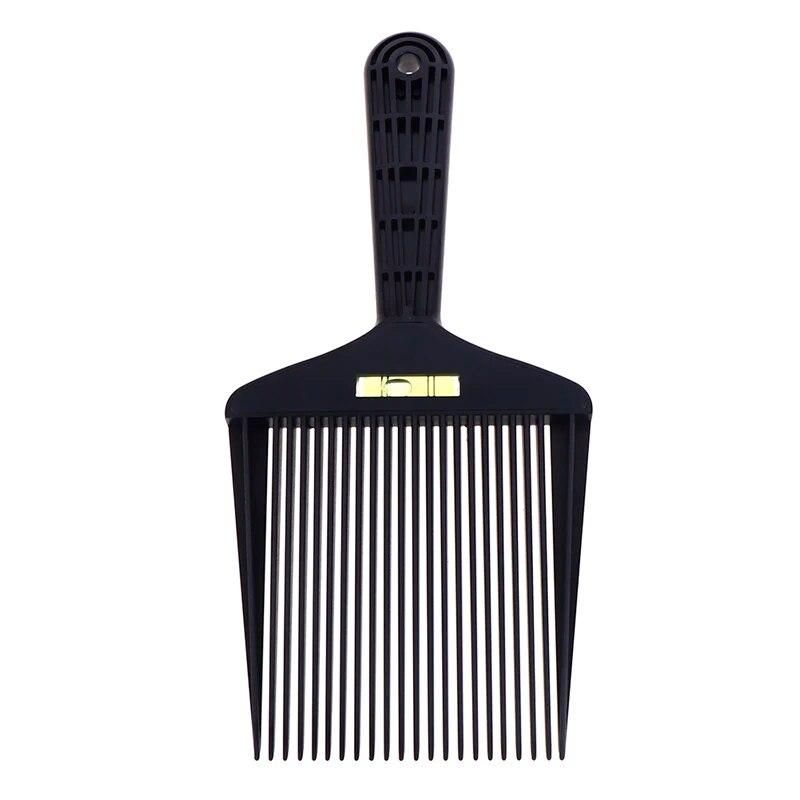 1pcs Bubble Clipper Comb Barber Styling Dyeing Comb Anti-slide Handle Plastic Flattop Comb Hair Trimming Accessories