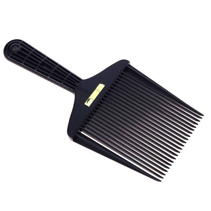 1pcs Bubble Clipper Comb Barber Styling Dyeing Comb Anti-slide Handle Plastic Flattop Comb Hair Trimming Accessories