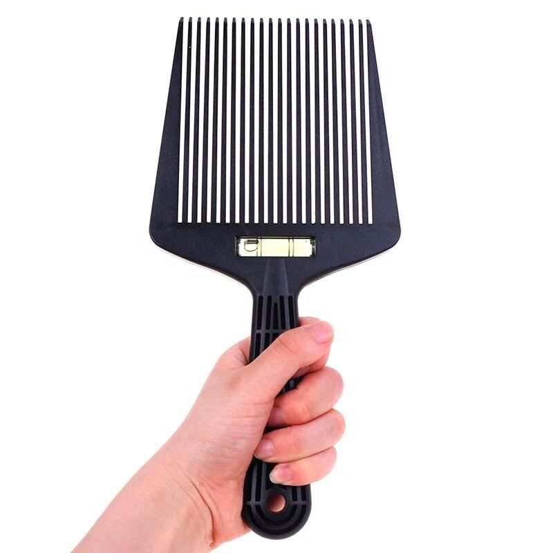 1pcs Bubble Clipper Comb Barber Styling Dyeing Comb Anti-slide Handle Plastic Flattop Comb Hair Trimming Accessories
