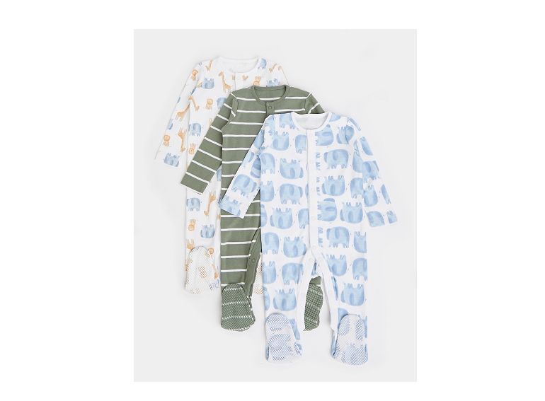 Baby Boys Sleepsuits Set - 3 Pack