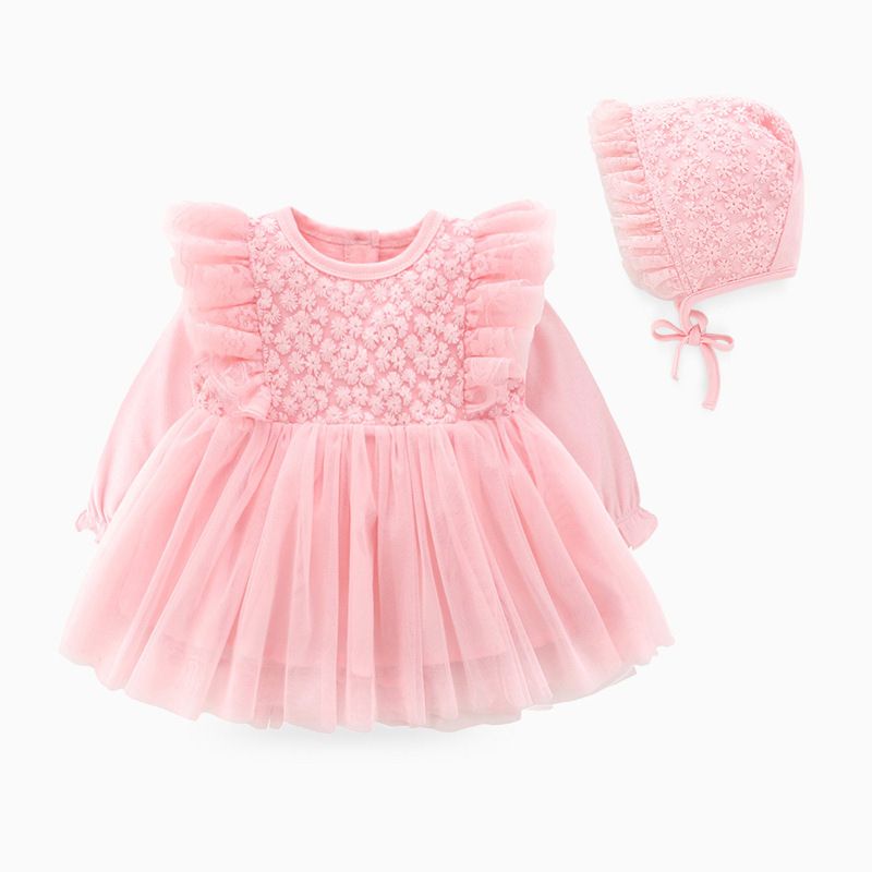 FRANCA BABY GIRL CHRISTENING/NAMING CEREMONY GOWN 10 - PINK