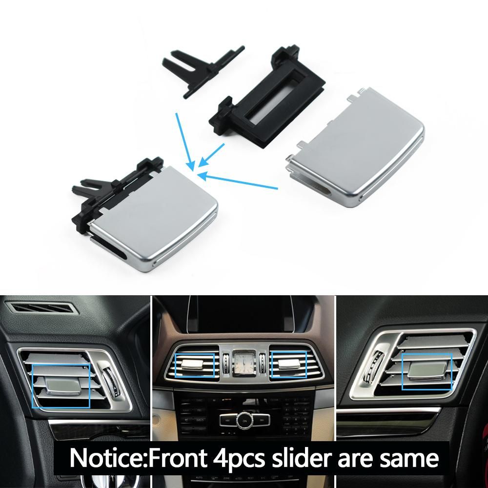 Front Dsah Center Left Right AC Air Vent Grille Repair Kit For Mercedes BENZ 2-Door COUPE W207 E350 E550 2013 2014 2015 2016
