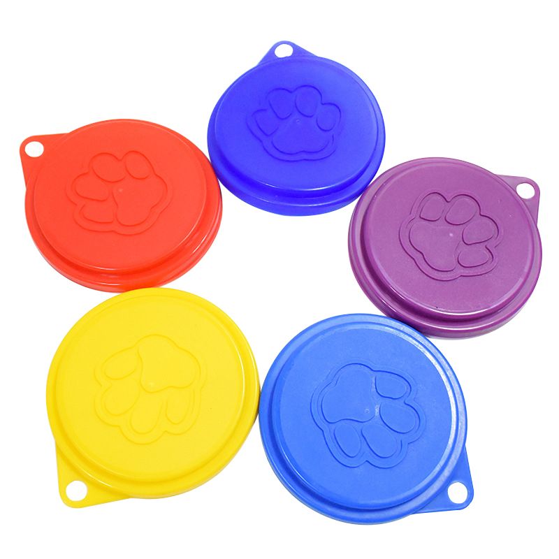 2 Pcs Reusable Pet Dog Can Tin Food Covers With