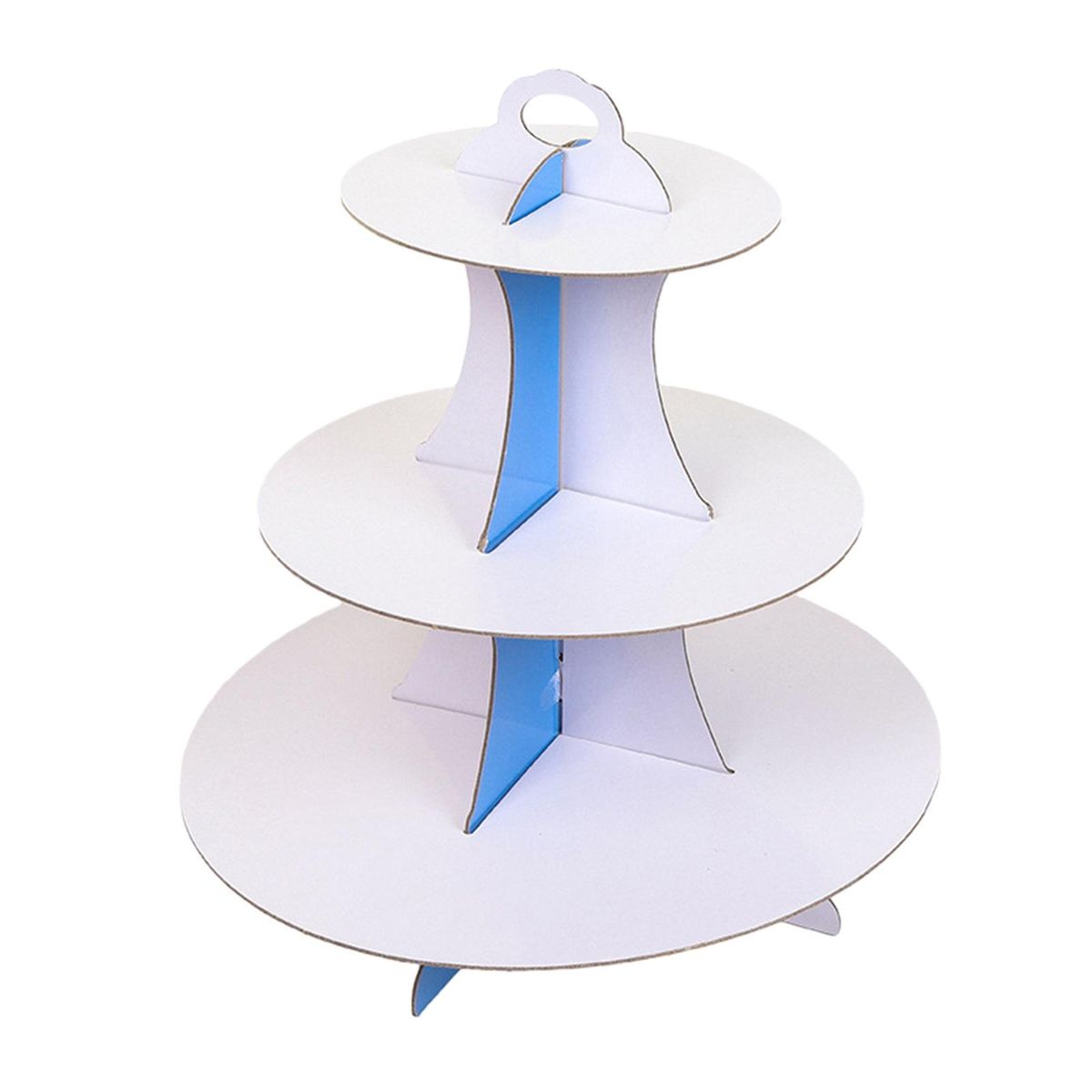 Birthday Cake Stand Cake Display Rack Desktop Dessert Holder Ornament White