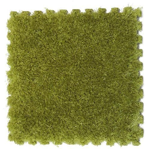 4 Piece Foam DIY Puzzle Mat Long Hair Villi