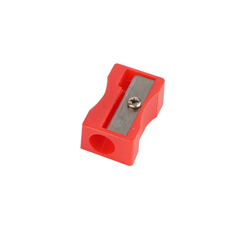 Plastic Pencil Sharpeners Eyebrow Lip Liner Eyeliner Pencil Cutting  5 Colors Optical Office School Stationery Gift 2 Pcs Red