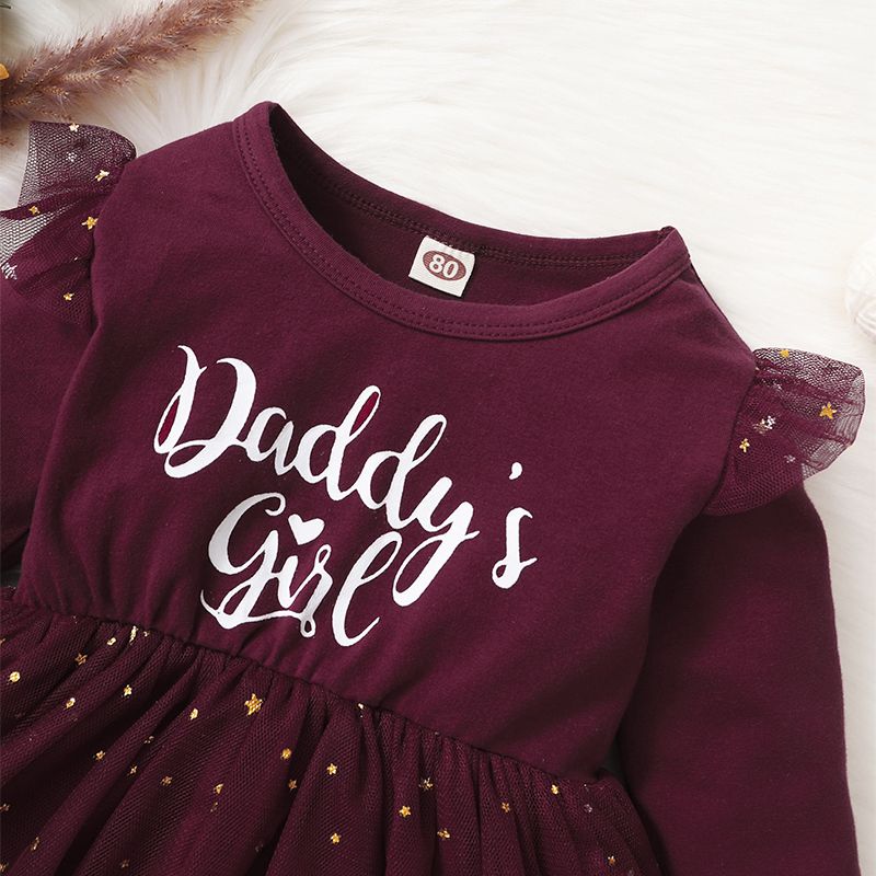 Baby Girl Festival Princess Dress Long Sleeve Sequins Tutu Skirt