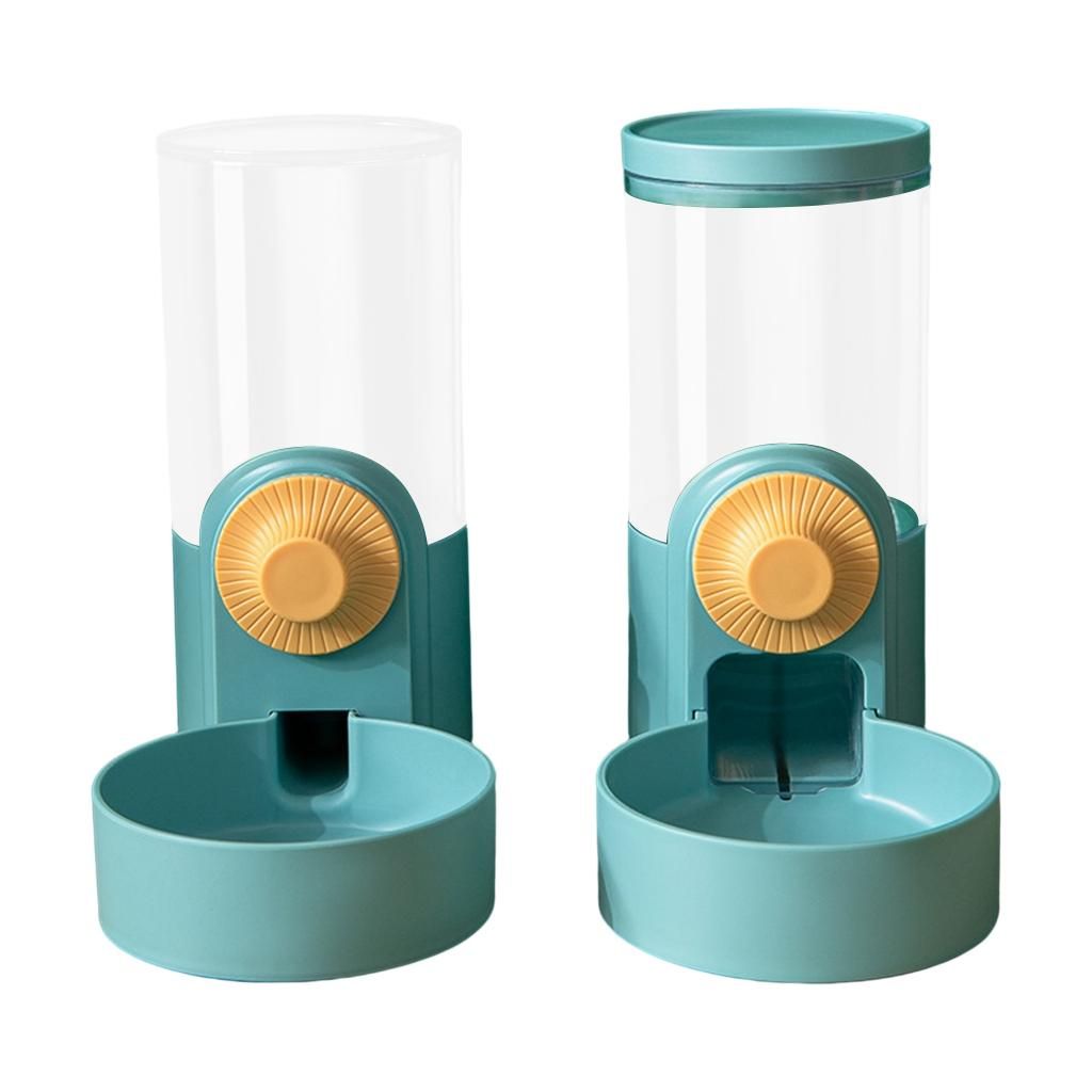 Cage Hanging Automatic Food Water Dispenser Gravity Auto Feeder Green