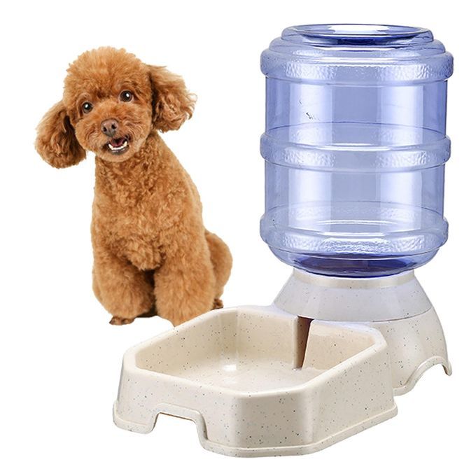 2 Pcs Gravity Automatic Pet Water Dispenser Feeder Waterer Auto