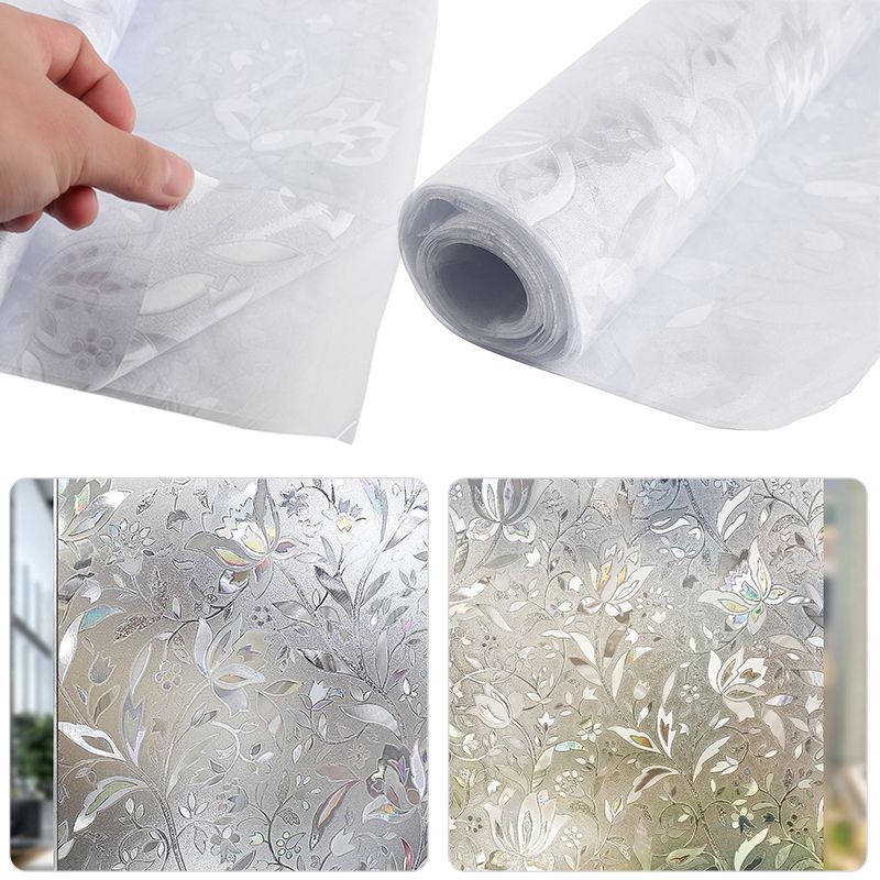 100x45cm Frosted Stick GlSticker Not Transparent Sunscreen Decoration Adhesive Windows Paste Envmental Friendly Film-