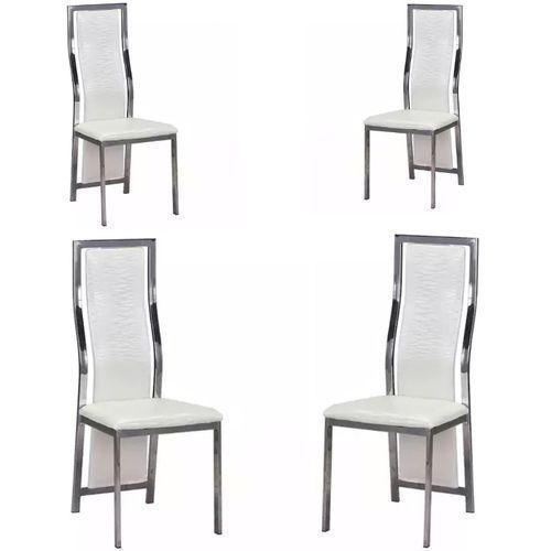 High Class Leather Dinning Chair With Stainless Steel