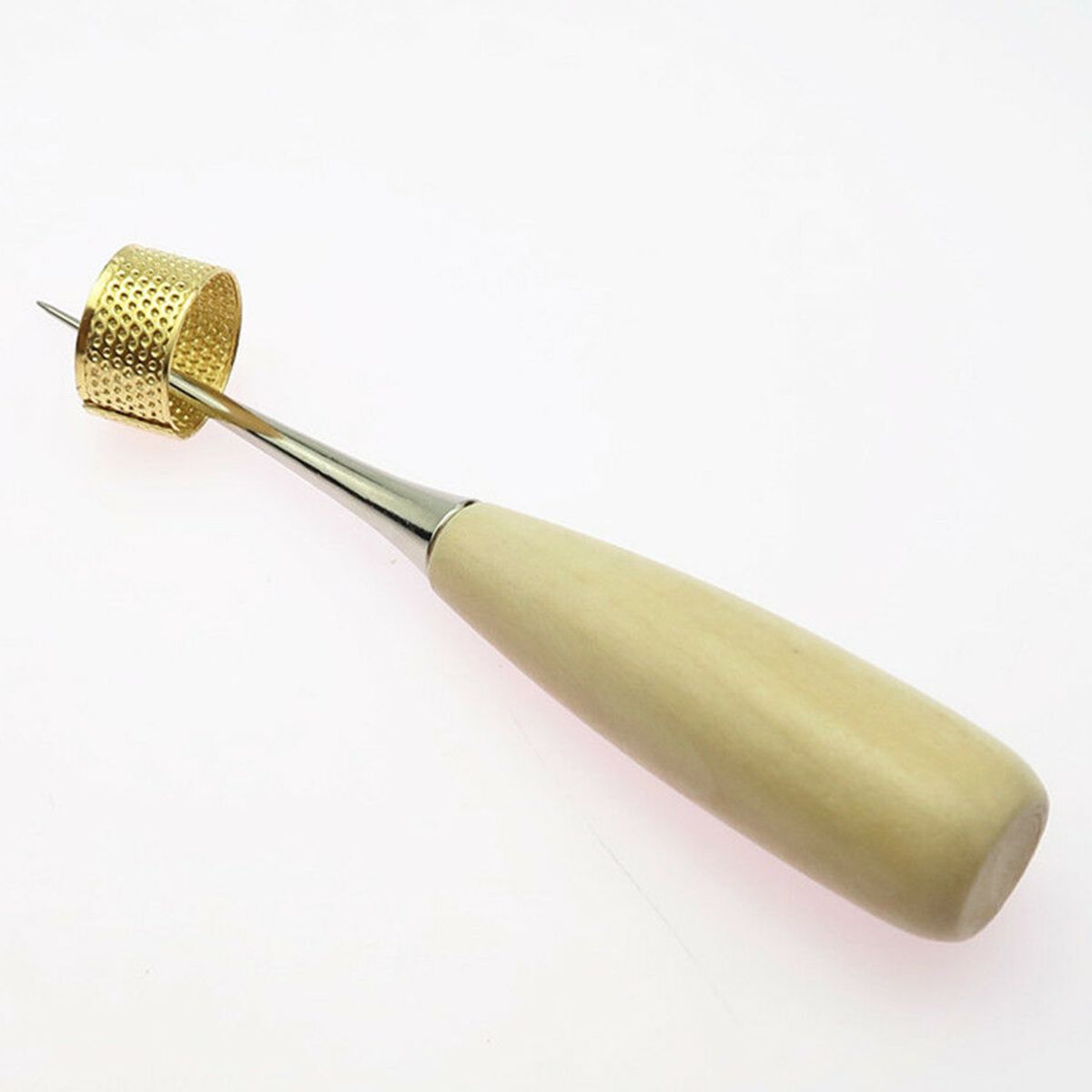 28Pcs Leather Sewing Tools Kit Awls Thimble Finger Cots