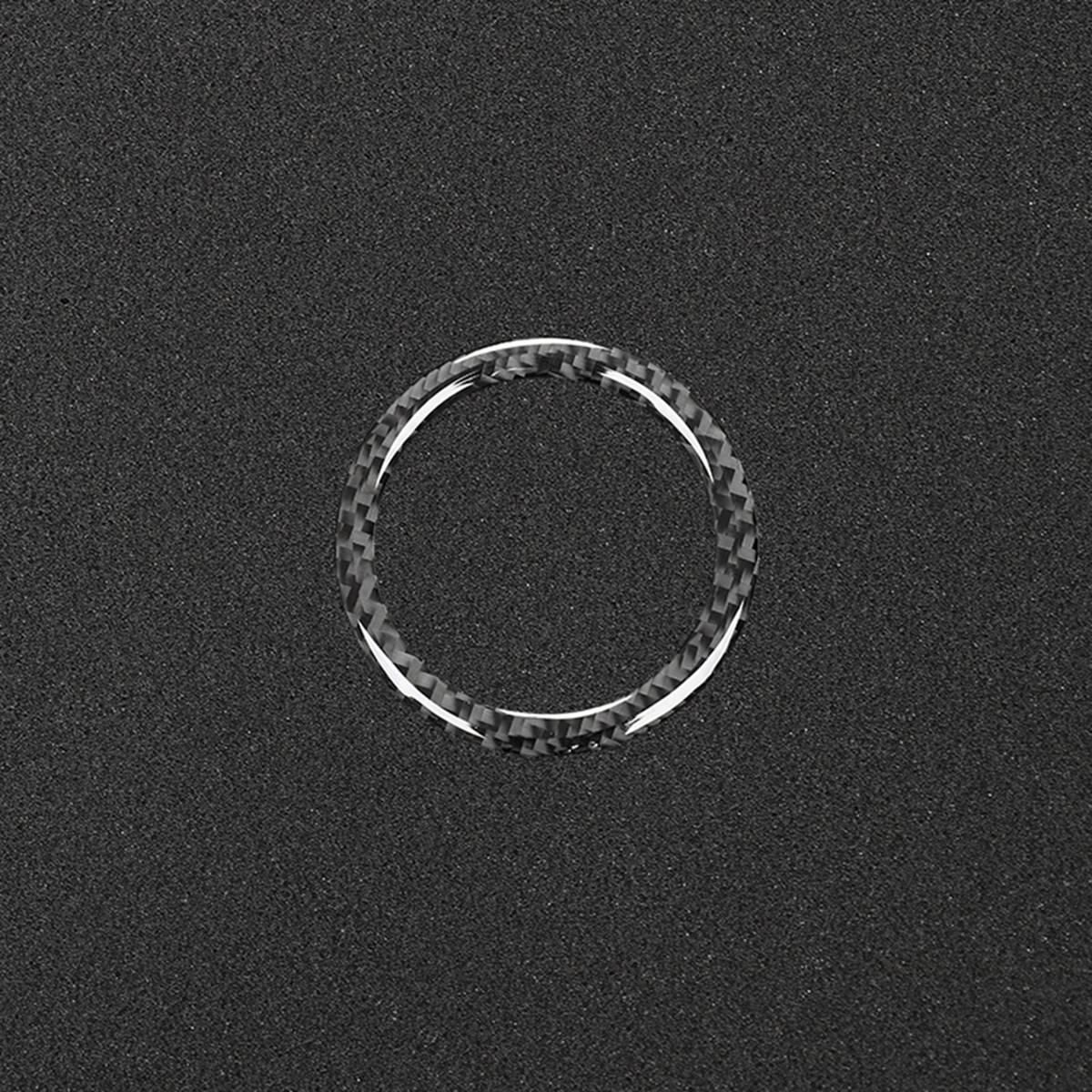 For Mercedes Benz GLK 300 350 250 2008-2015 Key Hole Ring Start Button Frame Carbon Fiber Decoration Sticker Interior