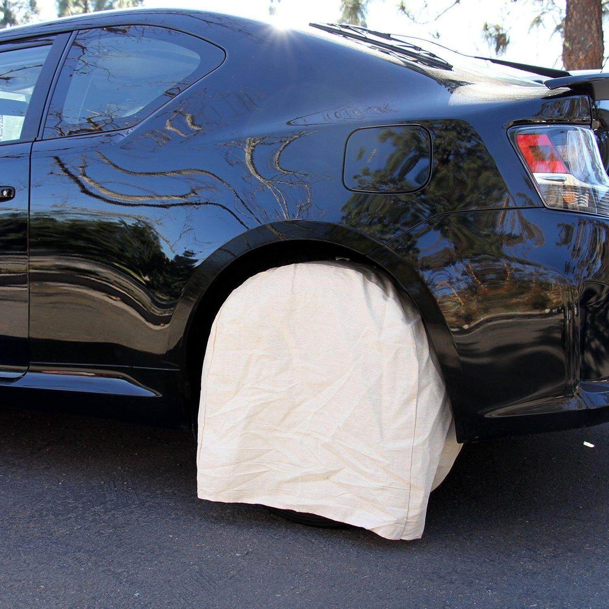 4Pcs Canvas Wheel Tire Protect Covers Set Trailer Truck Car 32'' Diameter