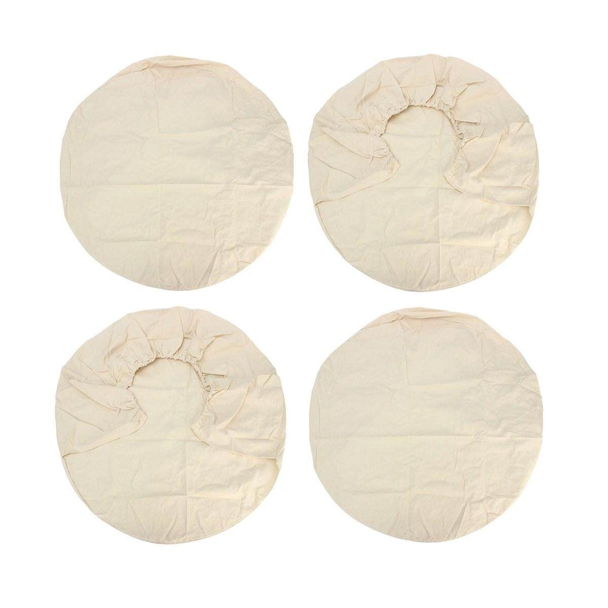 4Pcs Canvas Wheel Tire Protect Covers Set Trailer Truck Car 32'' Diameter
