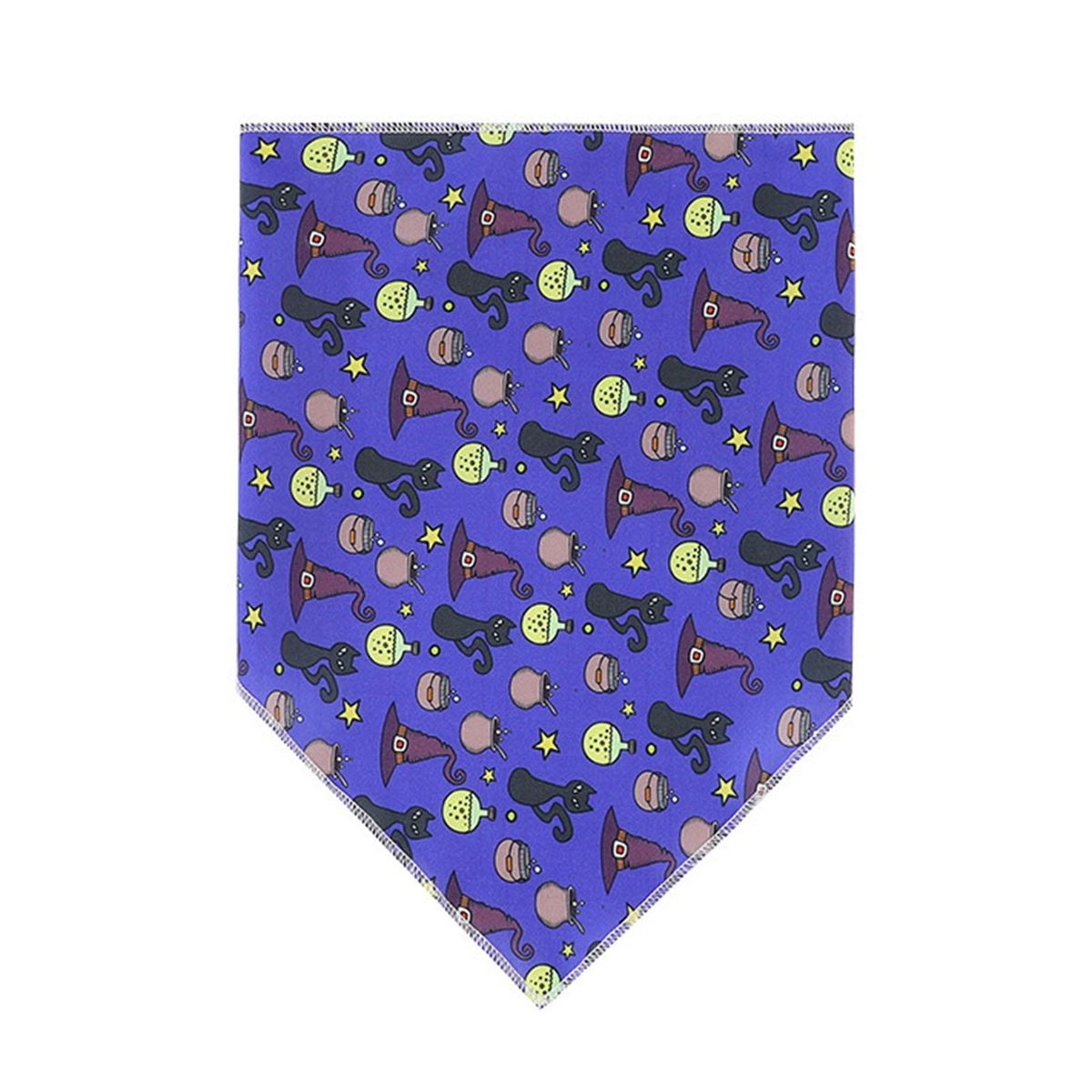 No Deformation Washing Pet Towel Pumpkin Patch Pet Triangle Towel Blue