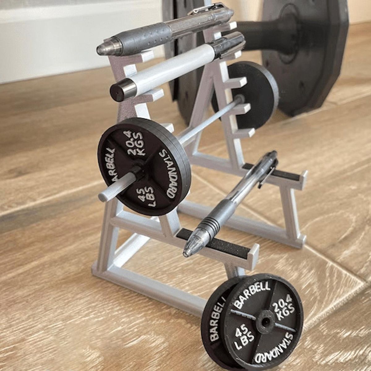 Mini Squat Rack Pen Holder Desk Display Decoration  Only