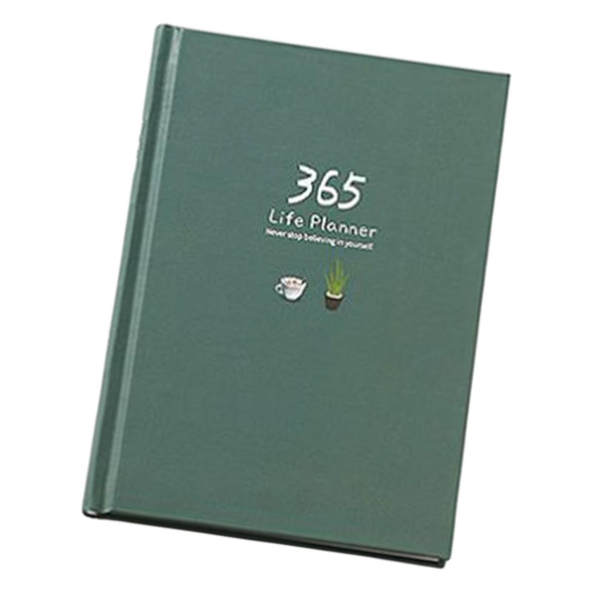 365 Planner Agenda Notebook Professional Daily Hand Ledger Dark Green