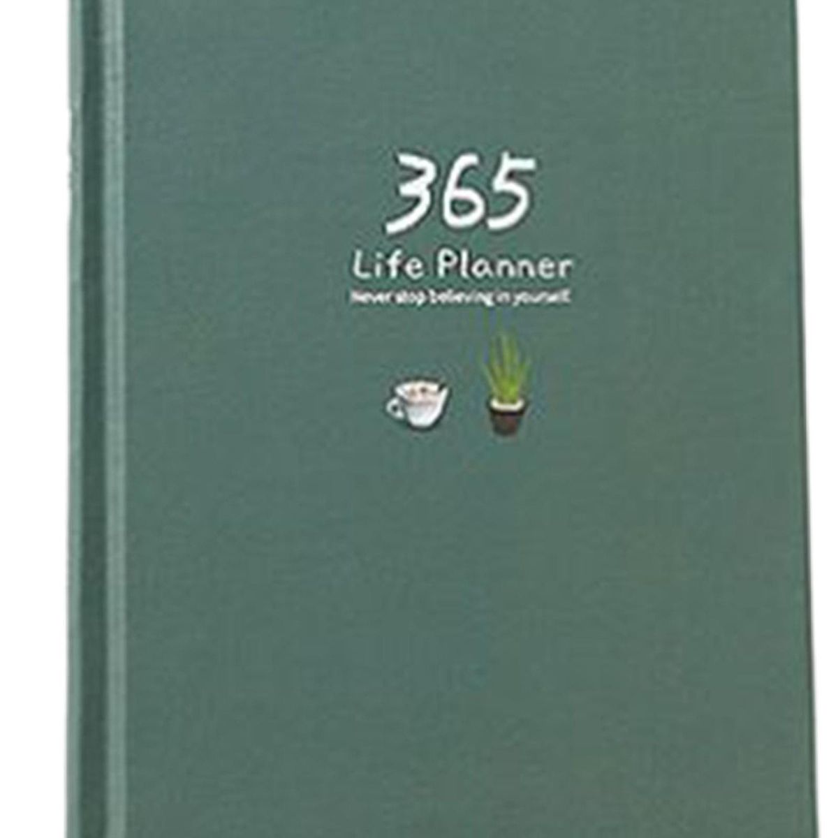 365 Planner Agenda Notebook Professional Daily Hand Ledger Dark Green