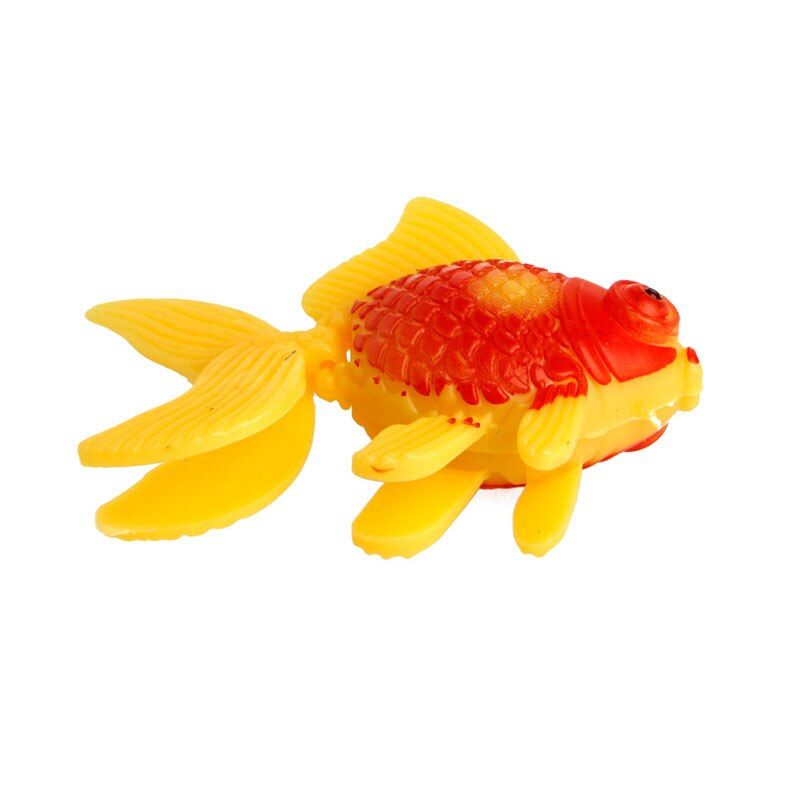 3Pc Aquarium Fish Tank Plastic Swimming Gold Fish Ornament Artificial Decoration Yellow