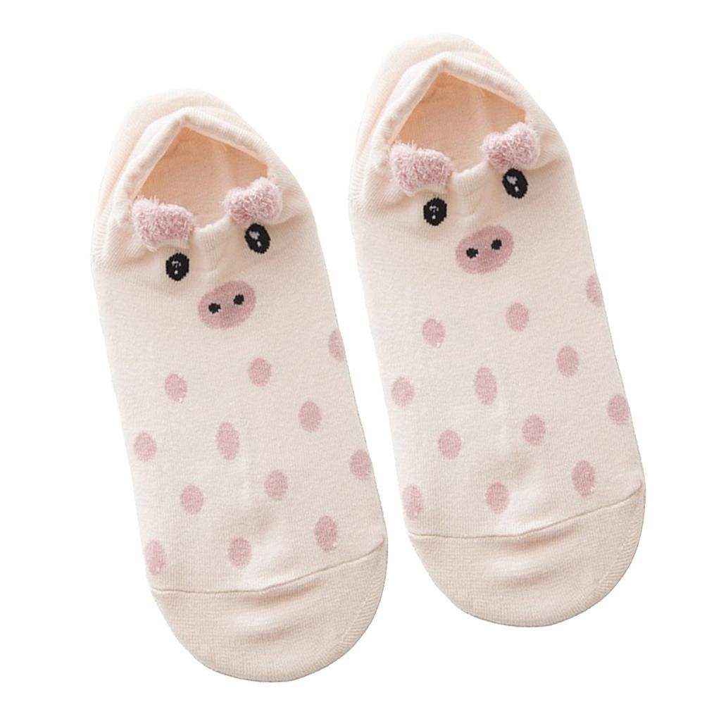 1Pair Girls Cotton Nonslip Boat Socks Summer Spring Low Ankle ,Boat I