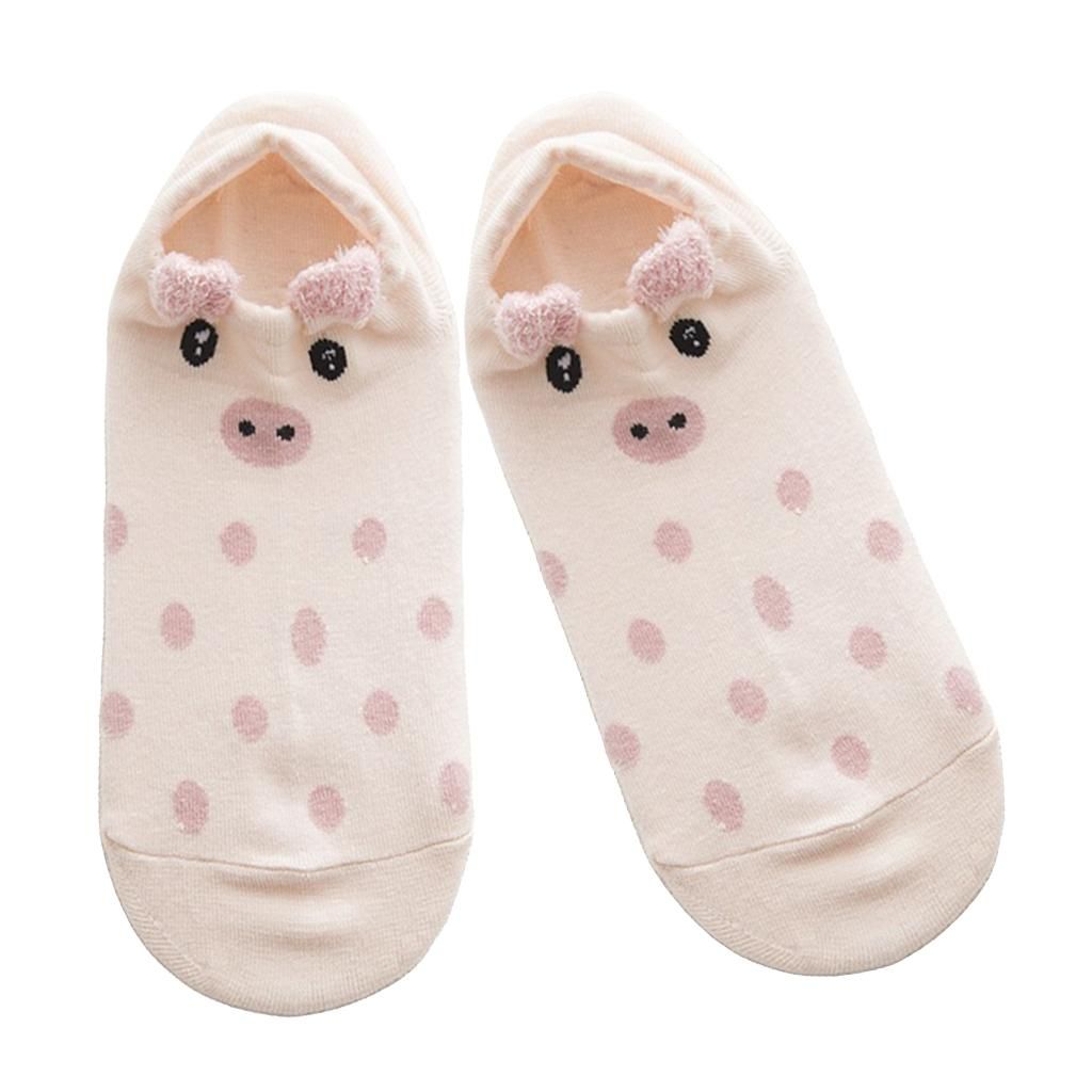 1Pair Girls Cotton Nonslip Boat Socks Summer Spring Low Ankle ,Boat I