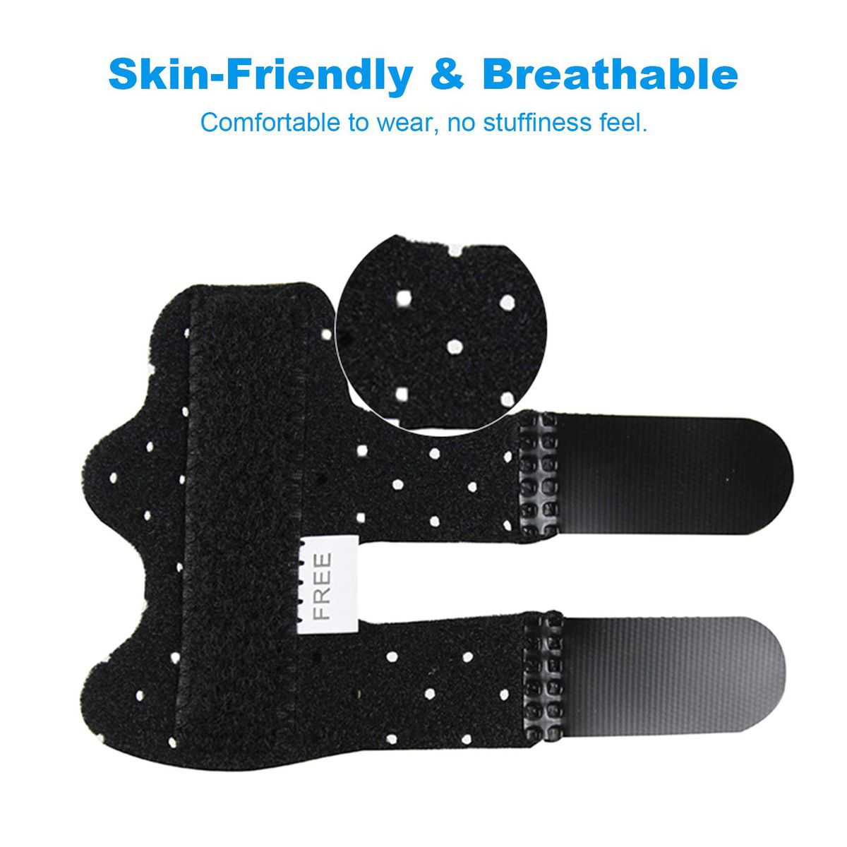 Finger Splint Sleeves Built-in Aluminium Support Finger Brace Protector for Broken Fingers/Arthritis Reliefs/Pain Reliefs