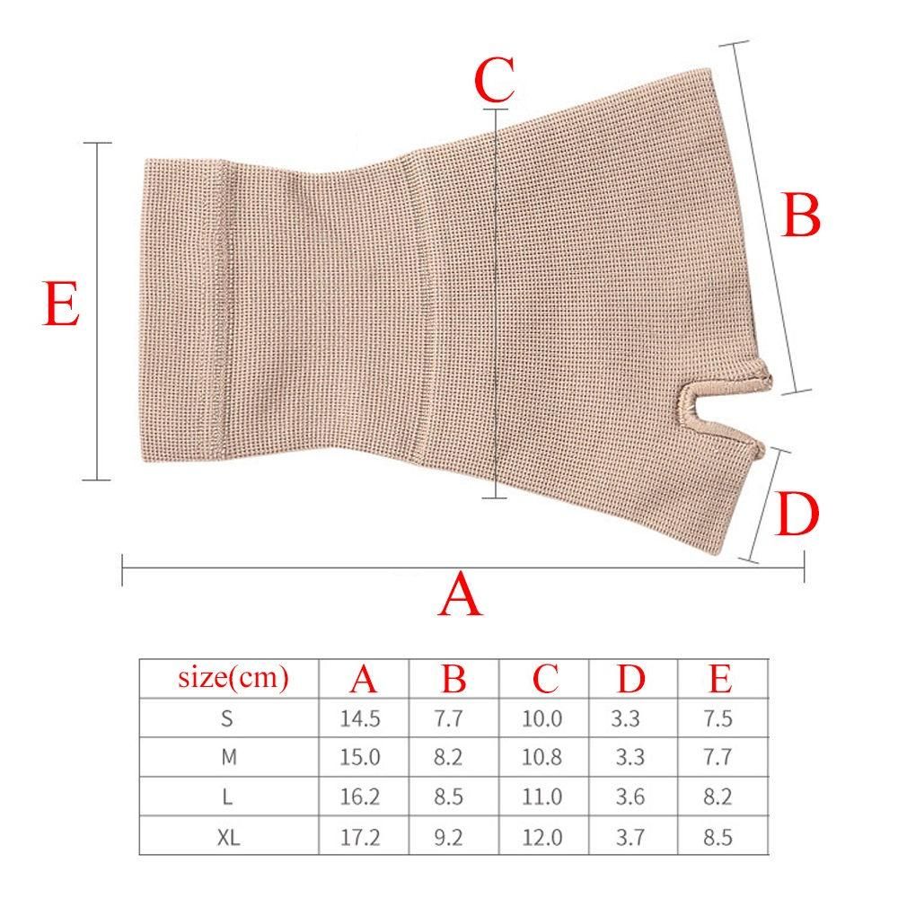 1Pair Wrist Thumb Support Sleeve, Compression Arthritis Glove for Carpal Tunnel