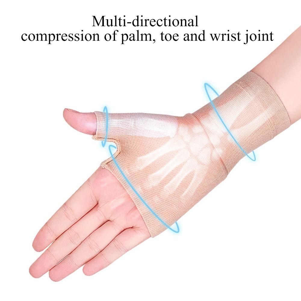 1Pair Wrist Thumb Support Sleeve, Compression Arthritis Glove for Carpal Tunnel