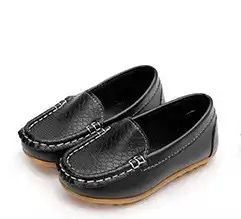 Kids Boys Trendy Loafers (Black)