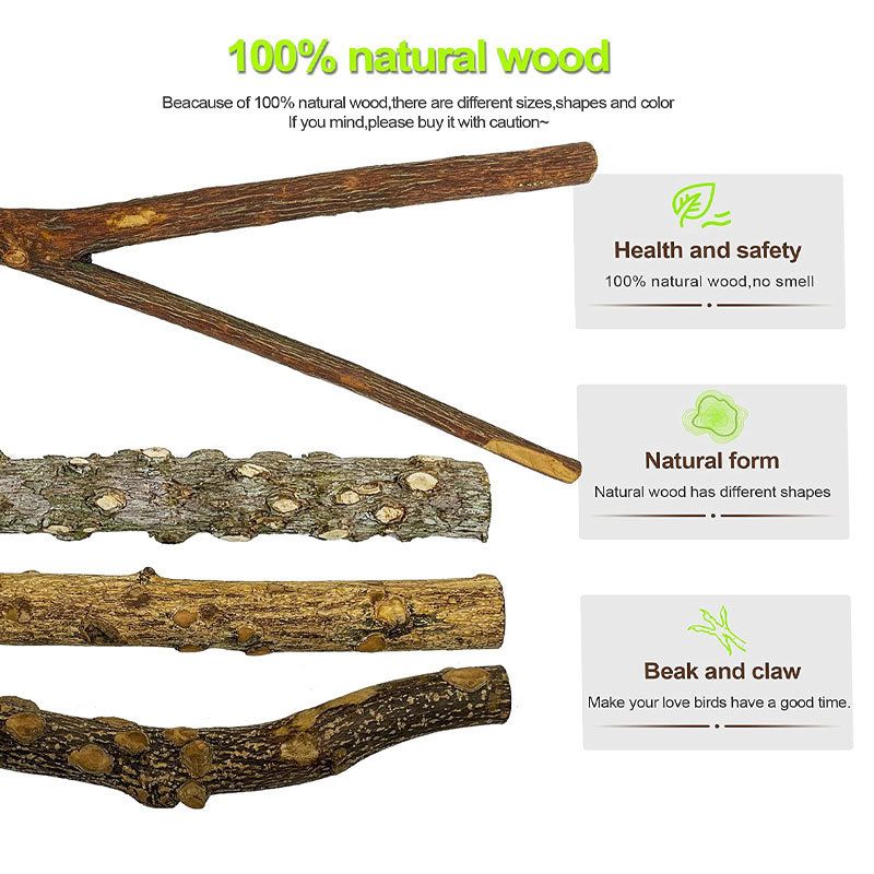 Bird Perch Wooden Bird Toy Stand Stick Stand Stick Bird