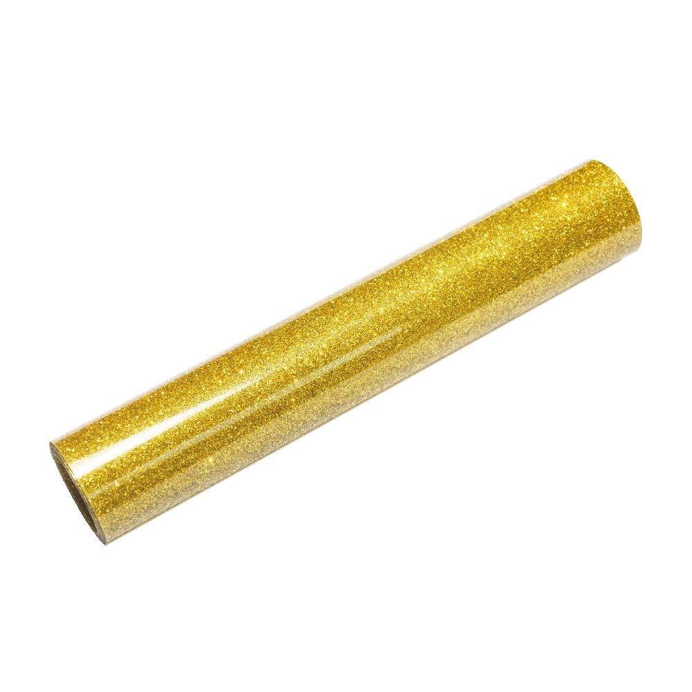 Heat Transfer Vinyl HTV Glitter Vinyl 25*100cm Heat Transfer  On Vinyl Drop Shipping Easy To Cut Weed Home Party Decor Films-gold Heat Vinyls