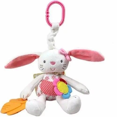 Pudcoco High Quality Baby Rattle and Teether Soft Baby Toys Little Rattle Sound Cute Rabbit Animal Bed hanging Toys
