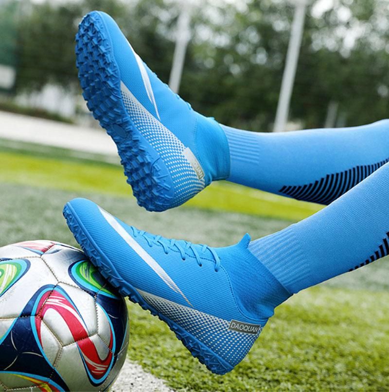 Fashion Football Shoes Men's Women's Non Slip Running Shoe fallow Shoes  - Black
