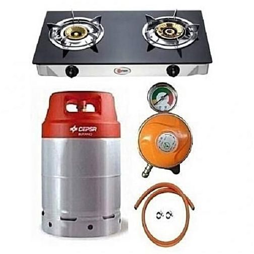 12.5kg Cylinder Glass Cooker+free Regulator Hose &Clips