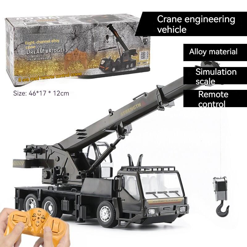 Alloy Engineering Vehicle Steering Wheel Remote Control Dump Truck Crane Mixer
