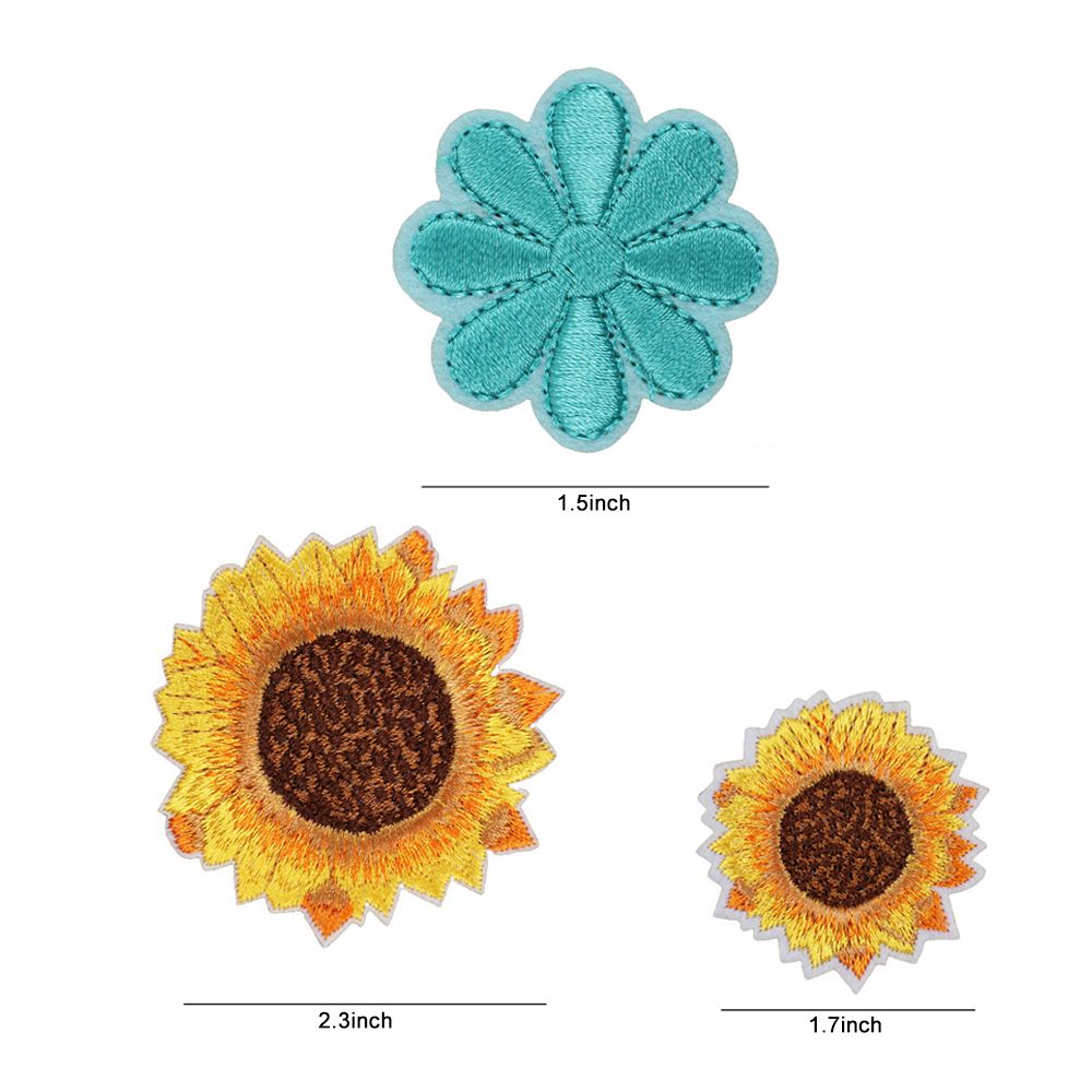 30PCS Iron On Stickers Sew On Stickers Mixed Embroidery