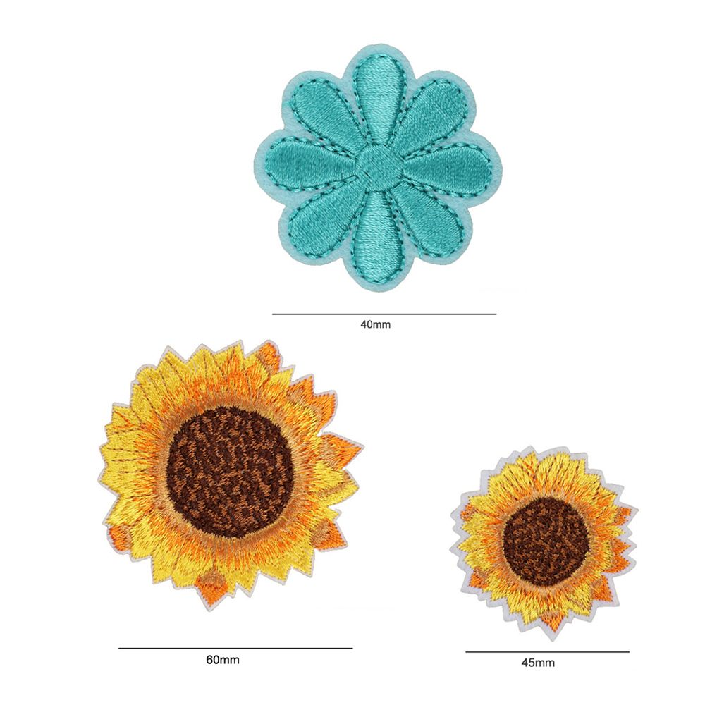 30PCS Iron On Stickers Sew On Stickers Mixed Embroidery