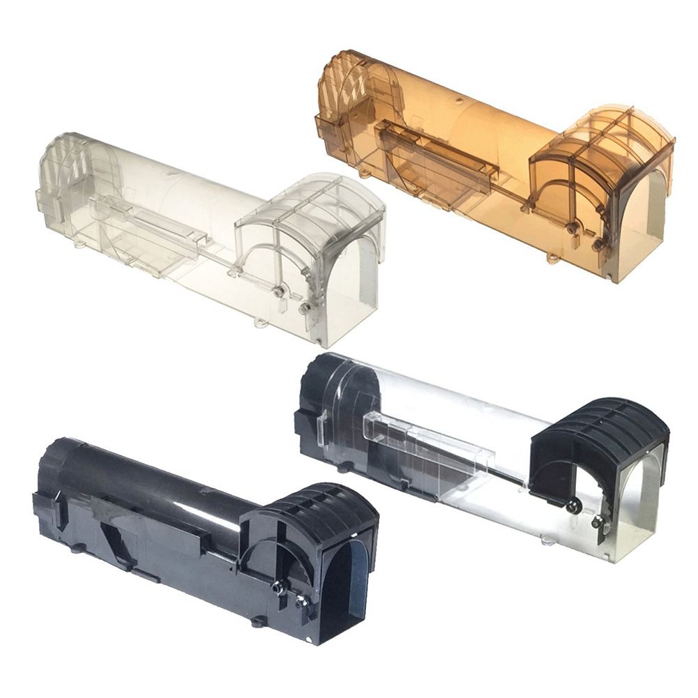 Transparent Reusable Mouse Trap Rodent Mice Live-Black