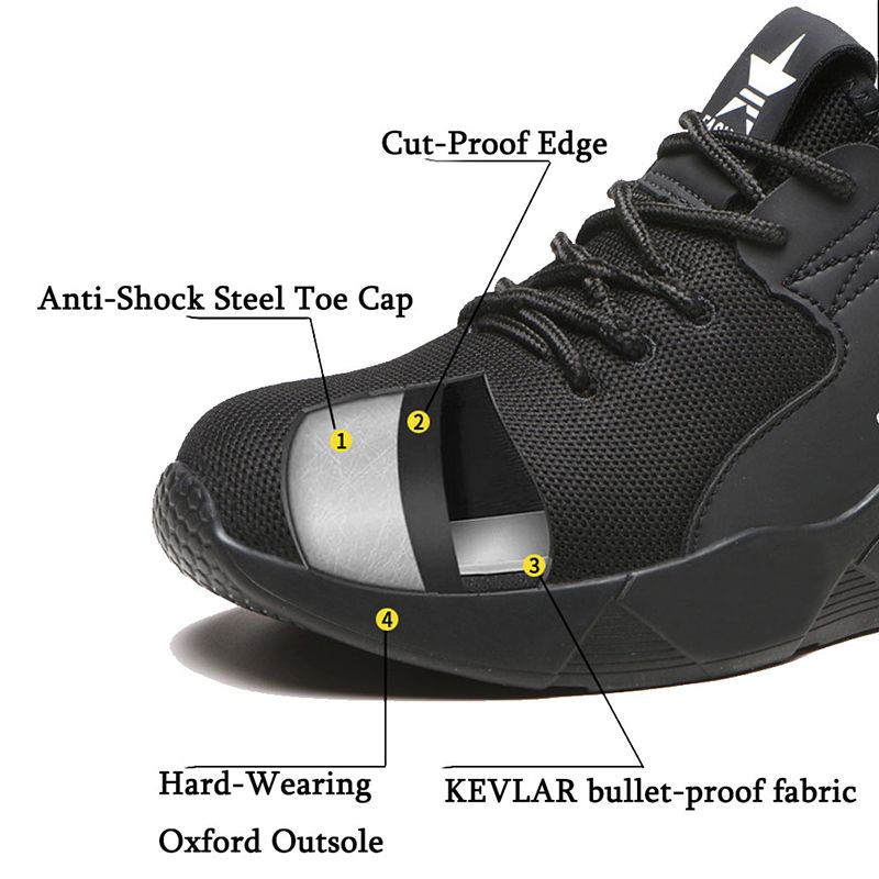 Safety Shoes Boots For Men Steel Toe Cap Work Shoes