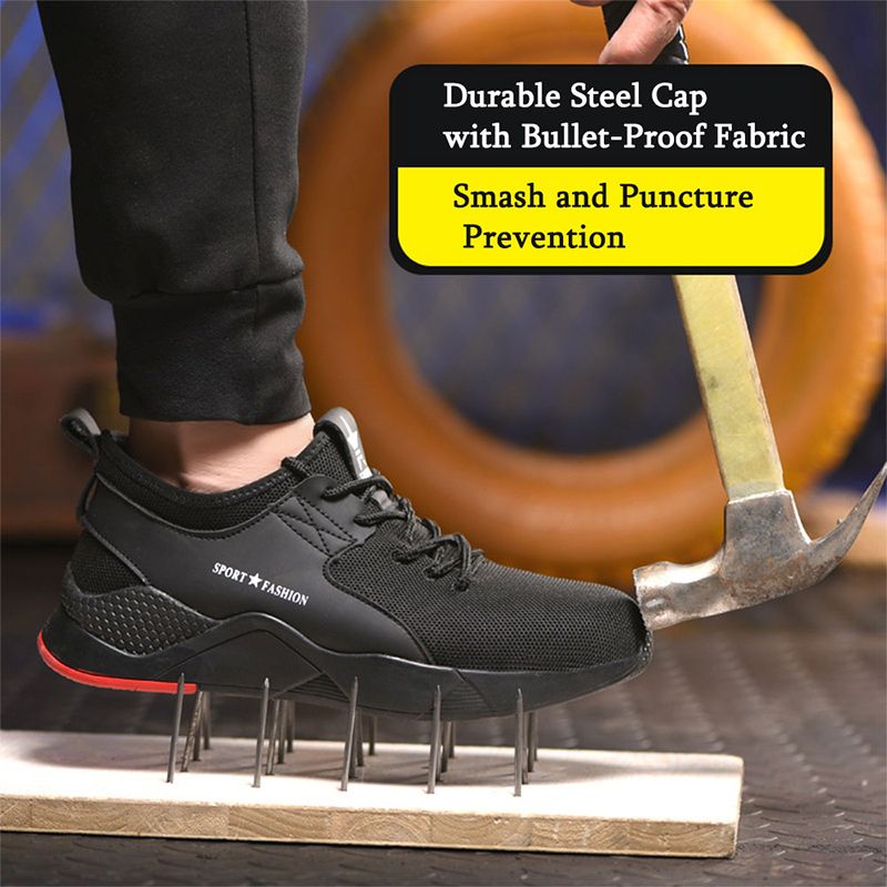 Safety Shoes Boots For Men Steel Toe Cap Work Shoes