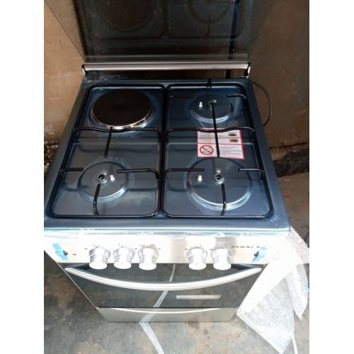 50x50 3B+1 Standing Gas Cooker, IGL, Inox  Oven & Lamp