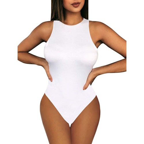 Sleeveless Bodysuit White