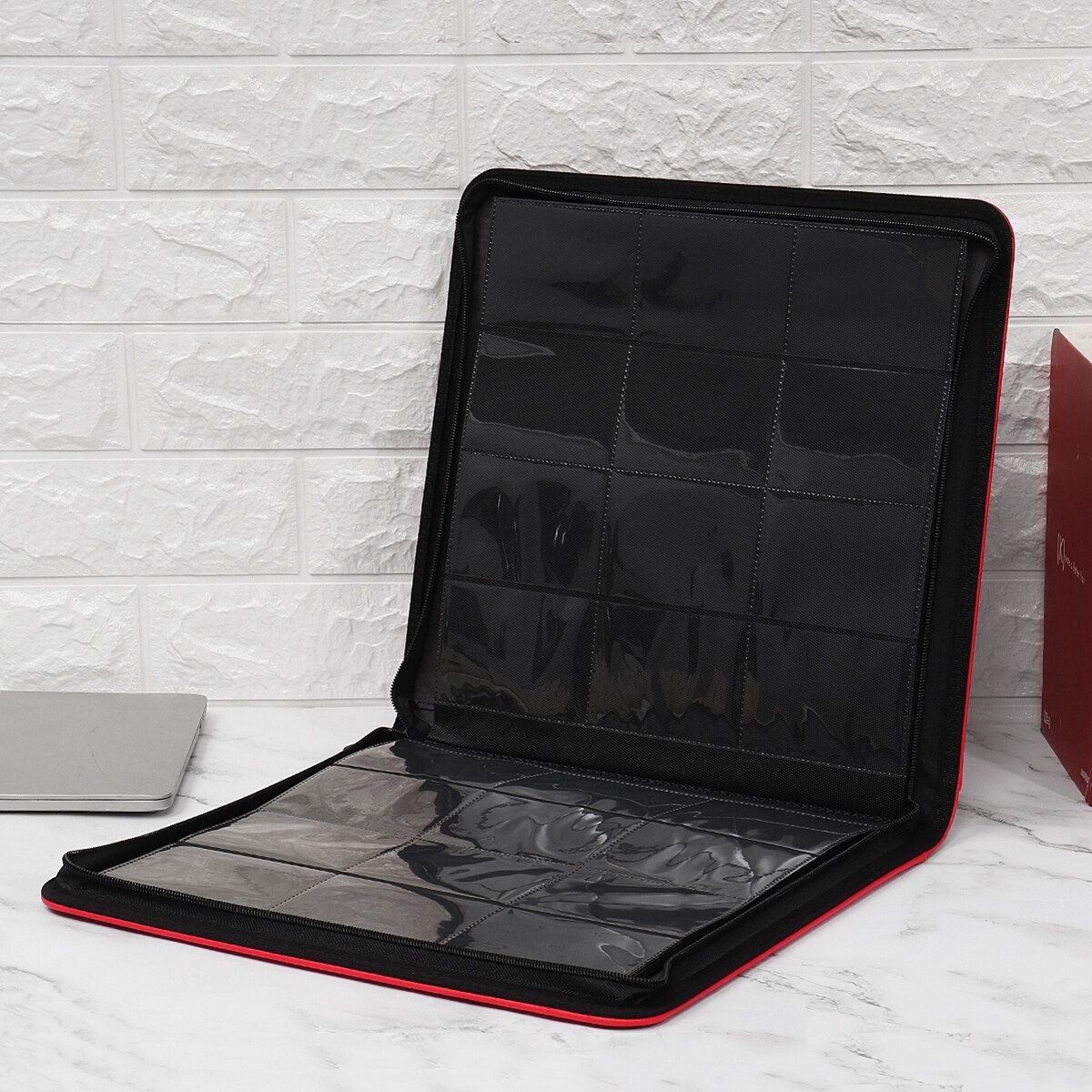 Durable Waterproof 480 Pockets Album Pages Collection Book Trading Gaming Card Storage Picture Photos Book Photo Album Sheet Holder Red
