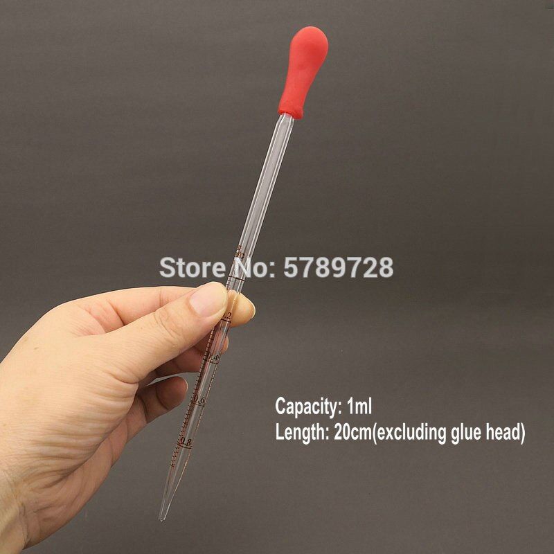 10pcs 1ml 2ml 3ml 5ml 10ml Gl Dropper With Scale,Chemical Laboratory Gl Pipette With Rubber Suction Ball