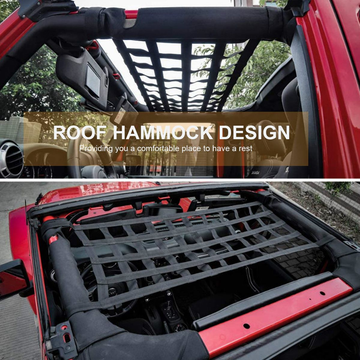 Auto Roof Net Hammock Mesh Cargo Net Cargo Safety Net