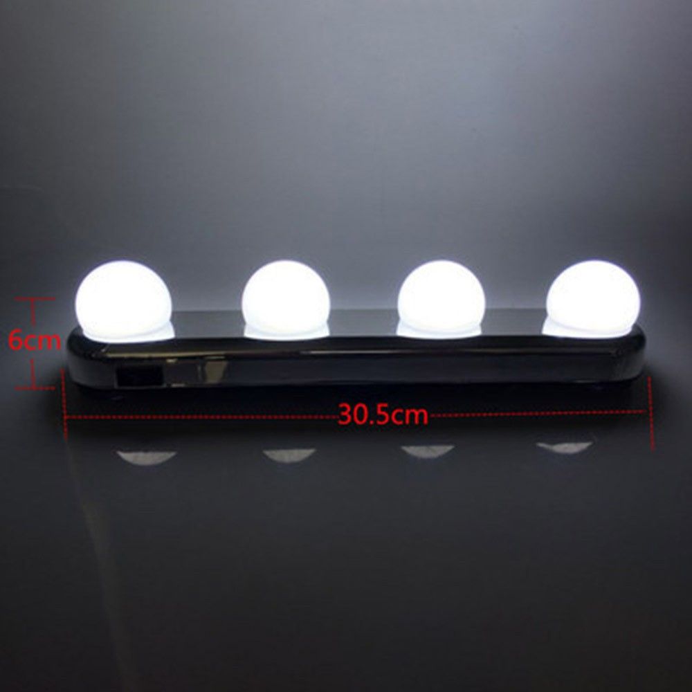 4 Bulb Mirror Front Light Makeup Mirror Light