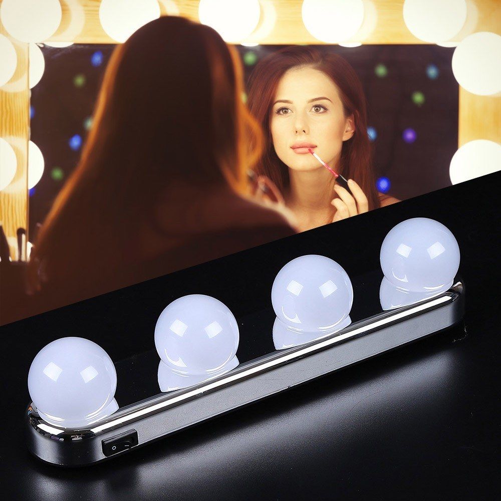 4 Bulb Mirror Front Light Makeup Mirror Light